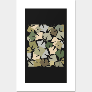 Ginkgo biloba leaves Posters and Art